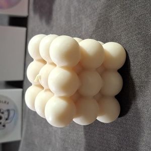 Drop Dead Candles Cream Square Bubble Candles NEW Scent Pineapple Peach